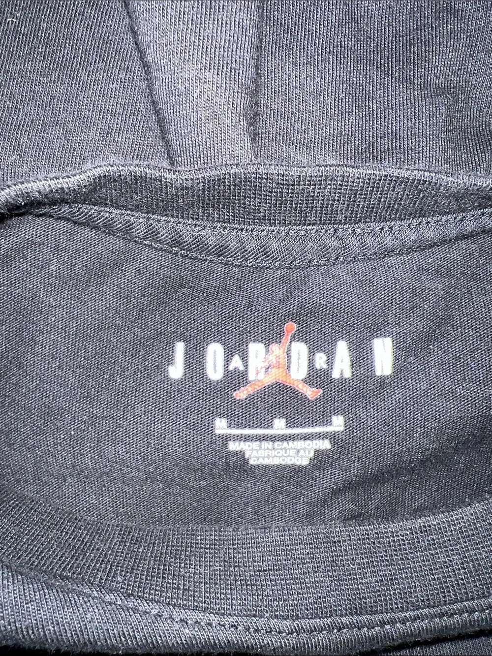 Jordan Black T-Shirt with White Jumpman Center Logo